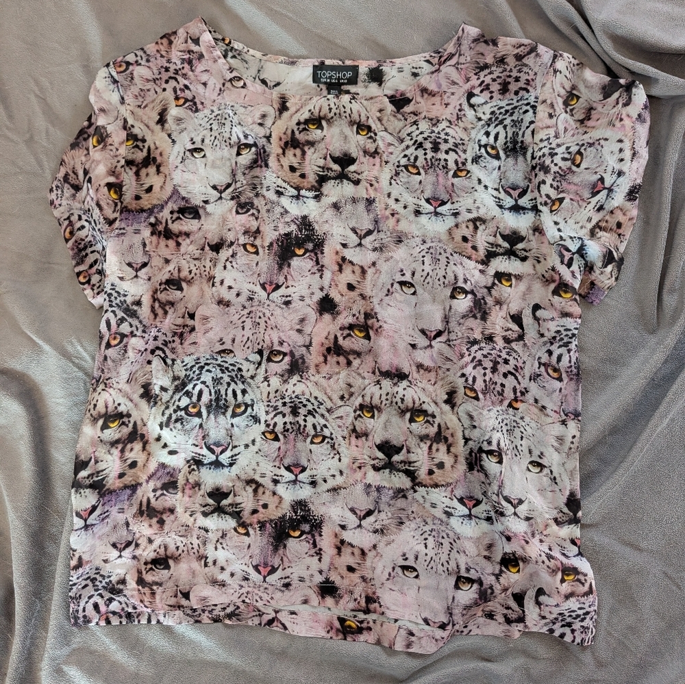 Stunning Leopard Print Silky Top Topshop